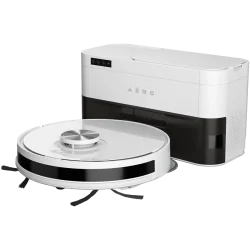 Robot Cleaner w/Dust Collector, white, 2in1 and dust tank, 4000pa, 3200mAh battery - 1