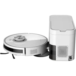 Robot Cleaner w/Dust Collector, white, 2in1 and dust tank, 4000pa, 3200mAh battery - 2
