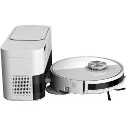 Robot Cleaner w/Dust Collector, white, 2in1 and dust tank, 4000pa, 3200mAh battery - 3