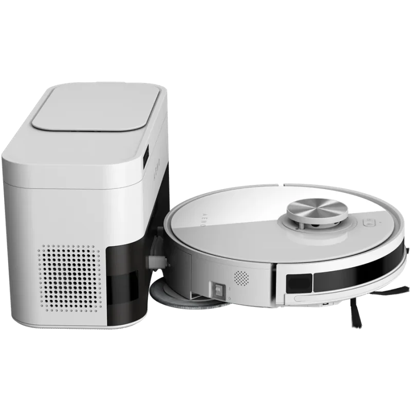 Robot Cleaner w/Dust Collector, white, 2in1 and dust tank, 4000pa, 3200mAh battery - 1