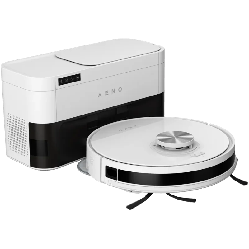 Robot Cleaner w/Dust Collector, white, 2in1 and dust tank, 4000pa, 3200mAh battery - 1