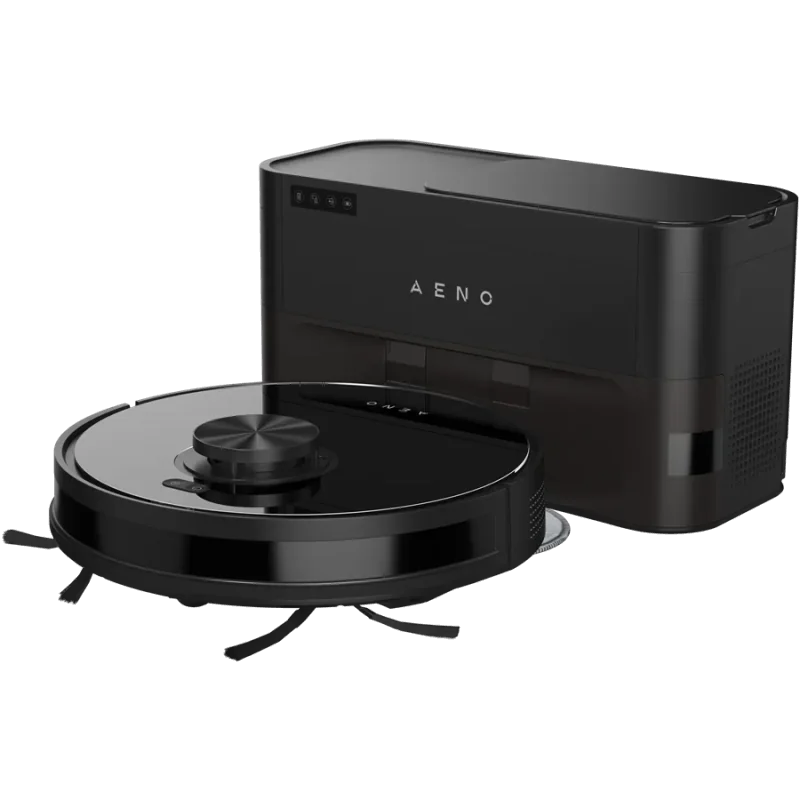 Robot Cleaner w/Dust Collector, black, 2in1 and dust tank, 4000pa, 3200mAh battery - 1
