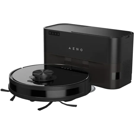Robot Cleaner w/Dust Collector, black, 2in1 and dust tank, 4000pa, 3200mAh battery - 1