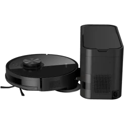 Robot Cleaner w/Dust Collector, black, 2in1 and dust tank, 4000pa, 3200mAh battery - 2