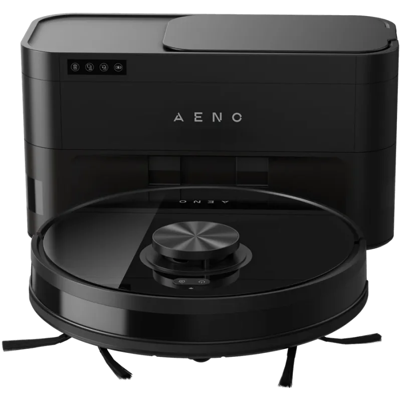 Robot Cleaner w/Dust Collector, black, 2in1 and dust tank, 4000pa, 3200mAh battery - 1