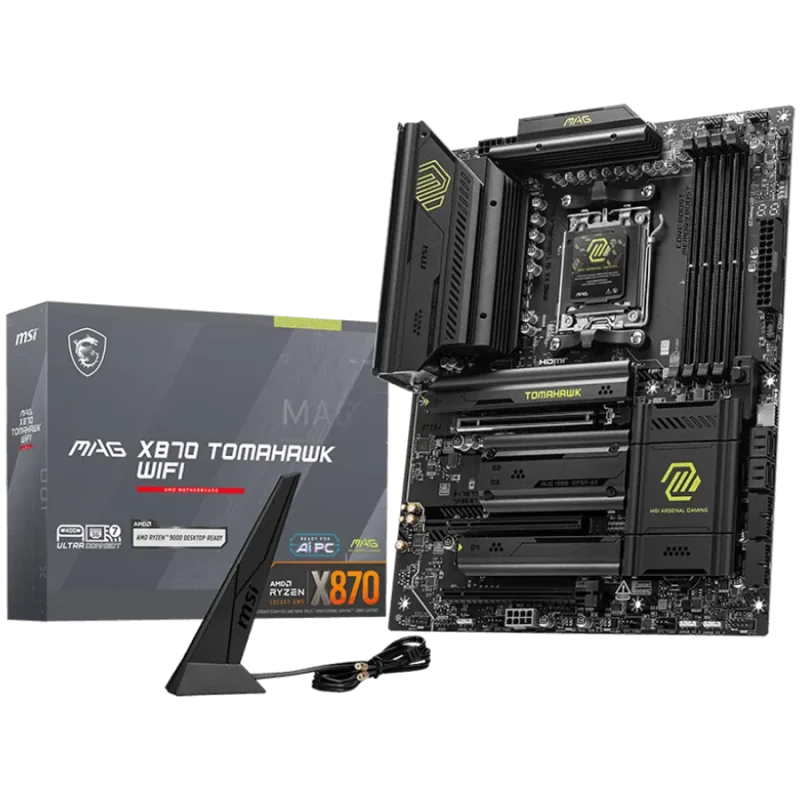 MSI MAG X870E TOMAHAWK WIFI, ATX, Socket AM5, 4x DDR5 Dual Channel DDR5 up to 8400(OC)MHz, 3x PCIe 3.0 x16 slot, 4x M.2 slot, 4x