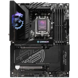 MSI MPG X870E CARBON WIFI, ATX, Socket AM5, 4x DDR5 Dual Channel DDR5 up to 8400(OC)MHz, 3x PCIe 3.0 x16 slot, 4x M.2 slot, 9x U