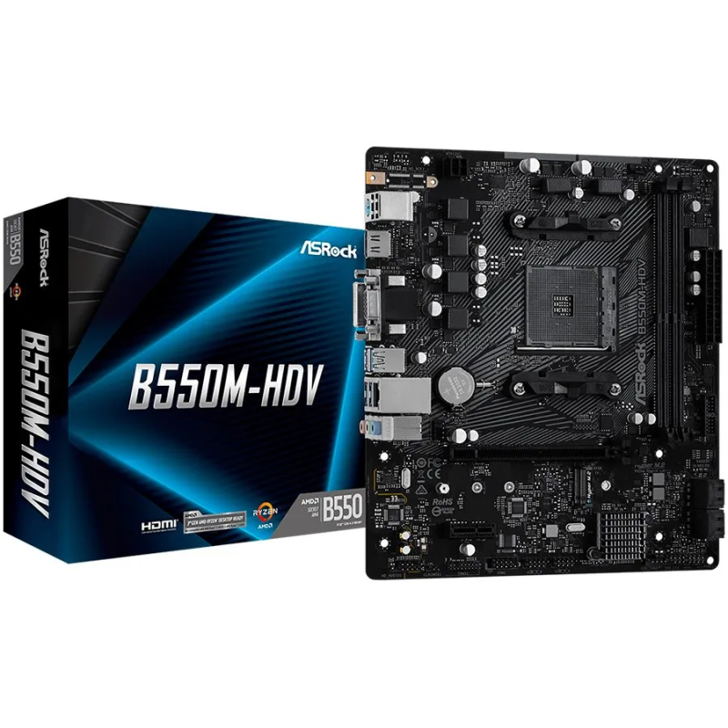 ASROCK B550M-HDV mATX AM4 DDR4 - 1