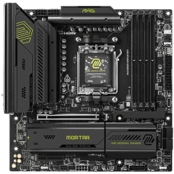 MSI B850M MORTAR WIFI, mATX, Socket AM5, 4x DDR5 Dual Channel DDR5 up to 8200(OC)MHz, 1x PCIe x16 slot, 3x M.2 slot, 4x USB 5Gbp