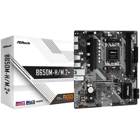 ASROCK B650M-H/M.2+ mATX AM5 DDR5 - 1