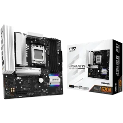 ASROCK MB Desktop A620AM Pro RS, AM5, 4x DDR5, 1x PCIe 4.0 x16, 1x PCIe 3.0 x16, 2x Hyper M.2(PCIe Gen4x4), 1x Ultra m.2, 2x SAT