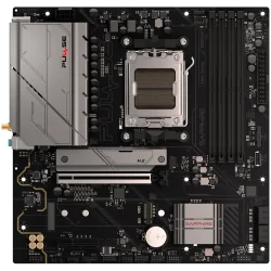 SAPPHIRE AMD B850M AM5 PULSE Ryzen R9/R7/R5, 4x DDR5 7600MHz, PCIE 4.0 x16, 1x M.2 Gen5, 1x M.2 Gen4, LAN 2.5 Gbps, WIFI6, USB, 