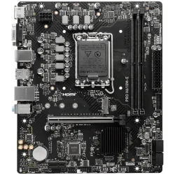 MSI PRO H610M-E, mATX, LGA 1700, Dual Channel DDR5 5600+MHz, 1x PCIe x16 slot, 1x M.2 slot, 1x HDMI, 1x VGA, 2x USB 3.2 Gen 1, 4