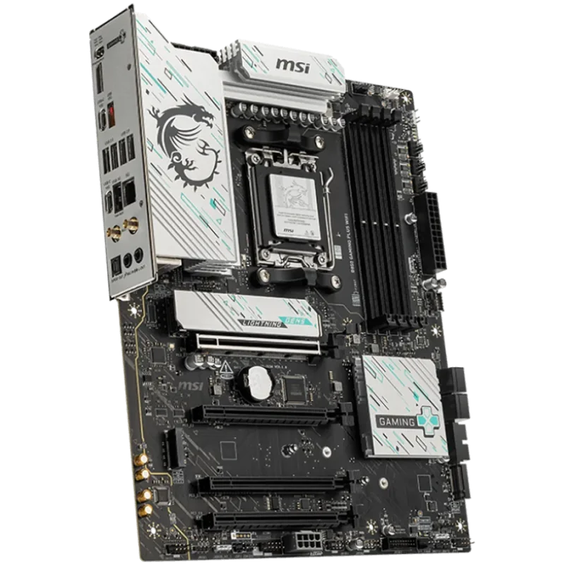 MSI B850 GAMING PLUS WIFI, ATX, Socket AM5, 4x DDR5 Dual Channel DDR5 up to 8200(OC)MHz, 4x PCIe 3.0 x16 slot, 3x M.2 slot, 4x U