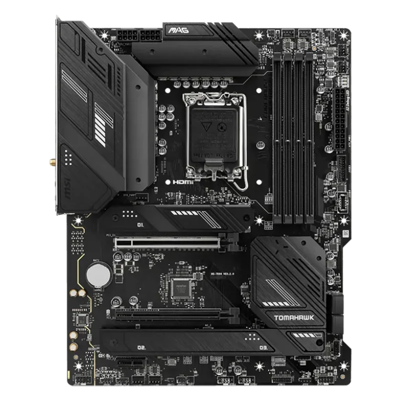 MSI MAG B760 TOMAHAWK WIFI, ATX, Socket 1700, Dual Channel DDR5 7000+(OC)MHz, 2x PCIe x16 slots, 3x M.2 slots, 1x HDMI, 1x DP, 1