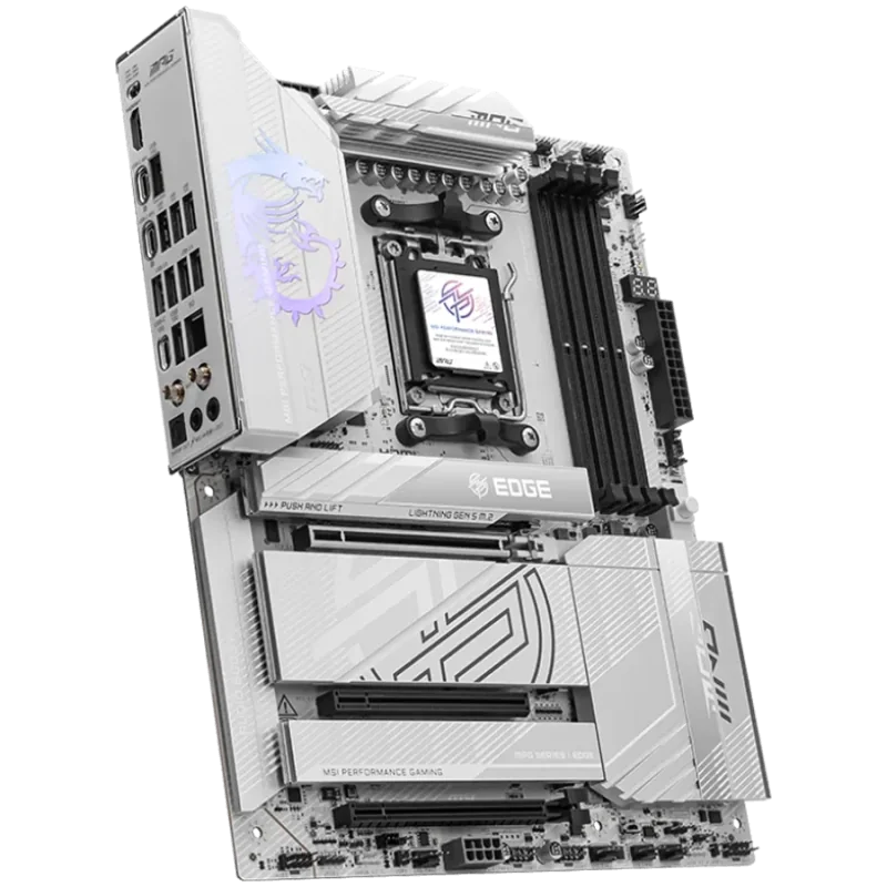MSI MPG X870E EDGE TI WIFI, ATX, Socket AM5, 4x DDR5 Dual Channel DDR5 up to 8400(OC)MHz, 3x PCIe 3.0 x16 slot, 4x M.2 slot, 4x 