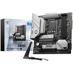 MSI B760M PROJECT ZERO, mATX, Socket LGA 1700, Dual Channel DDR5 7800+(OC)MHz, 2x PCIe x16 slots, 2x M.2 slots, 1x HDMI, 1x DP, 