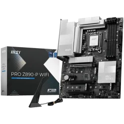 MSI PRO Z890-P WIFI, LGA 1851, Dual Channel DDR5 up to 9200(OC)MHz, 3x PCIe x16 slots, 4x M.2 slot, 4xUSB 2.0, 2xUSB 5Gbps A, 1x