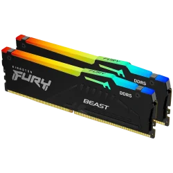 Kingston 32GB 6000MT/s DDR5 CL36 DIMM (Kit of 2) FURY Beast RGB EXPO - 1