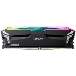 Lexar 32GB Kit (2x16GB) Ares DDR5 6000 CL32 1.35V heatsink, Non-RGB lighting, Dual pack, Black Color - 1