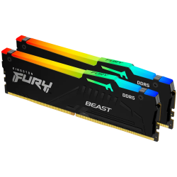 Kingston 64GB 6000MT/s DDR5 CL30 DIMM (Kit of 2) FURY Beast RGB EXPO - 1