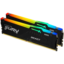 Kingston 64GB 6000MT/s DDR5 CL30 DIMM (Kit of 2) FURY Beast RGB EXPO - 1