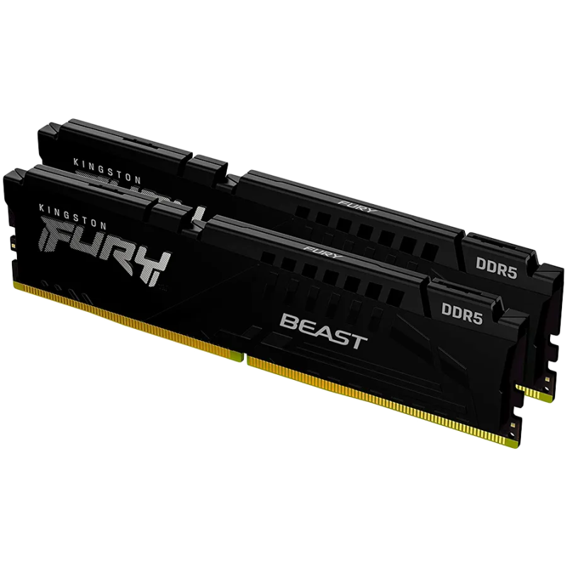 Kingston DRAM 32GB 5200MT/s DDR5 CL40 DIMM (Kit of 2) FURY Beast Black XMP - 1