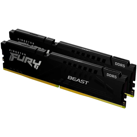 Kingston DRAM 32GB 5200MT/s DDR5 CL40 DIMM (Kit of 2) FURY Beast Black XMP - 1