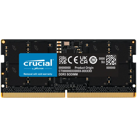 Crucial 32GB DDR5-5600 SODIMM CL46 (16Gbit) Tray - 1