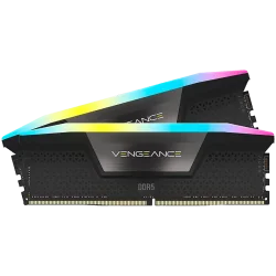 CORSAIR VENGEANCE RGB DDR5 64GB (2 x 32GB) DDR5 6400 CL42-52-52-104 1.35V Intel XMP - BLACK - 1