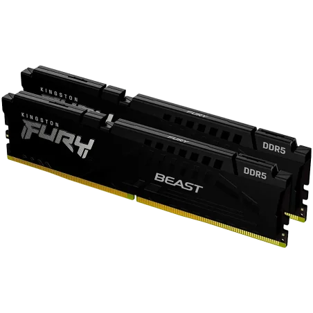 Kingston 64GB 5600MT/s DDR5 CL36 DIMM (Kit of 2) FURY Beast Black - 1