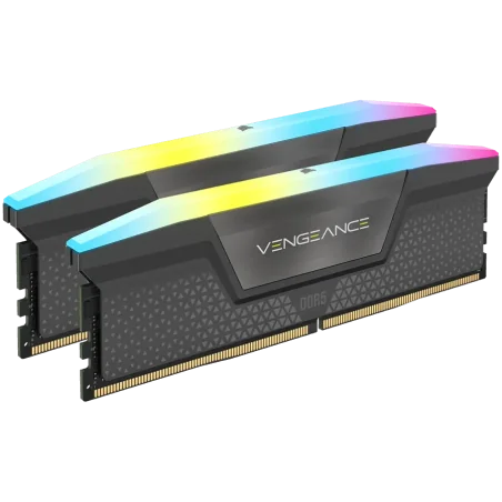 CORSAIR VENGEANCE RGB DDR5 32GB (2 x 16GB) DDR5 6400 CL36-48-48-104 1.35V XMP & EXPO - Grey - 1