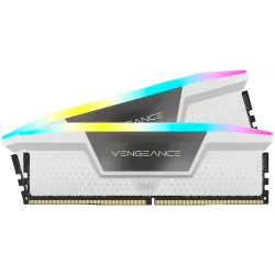CORSAIR VENGEANCE RGB DDR5 32GB (2 x 16GB) DDR5 6000 CL36-44-44-96 1.40V Intel XMP & AMD EXPO - White - 2