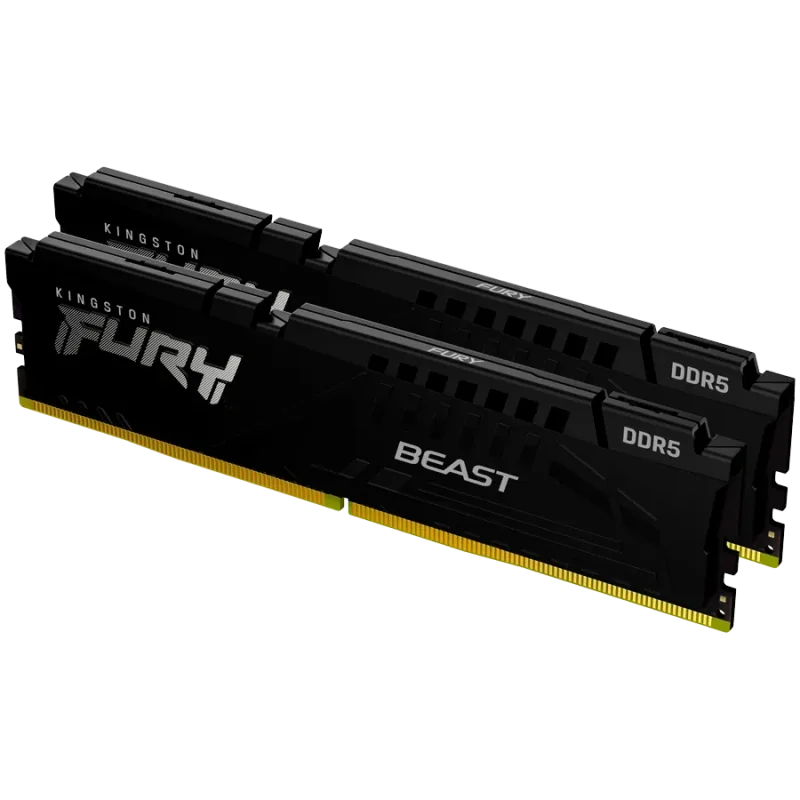 Kingston 64GB 6000MT/s DDR5 CL30 DIMM (Kit of 2) FURY Beast Black EXPO - 1