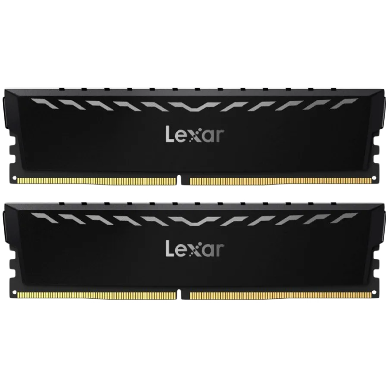 Lexar 2x8GB THOR DDR4 3600 UDIMM XMP Memory with Black heatsink. Dual pack - 1