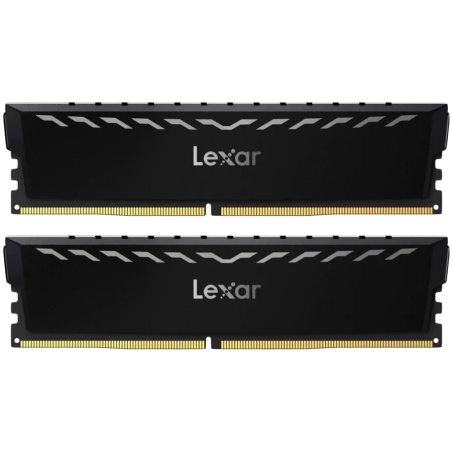Lexar 2x8GB THOR DDR4 3600 UDIMM XMP Memory with Black heatsink. Dual pack - 1