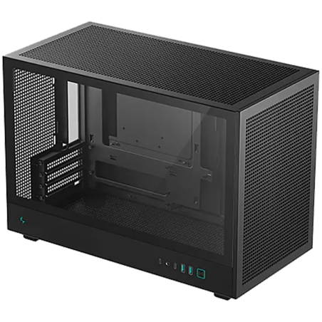 DeepCool CH260, Mini Tower, Mini-ITX, 2xUSB3.0, 1xType-C Gen 2, 1xAudio, Mesh Panel, Black, 2Y, R-CH260-BKNGM0-G-1 - 1