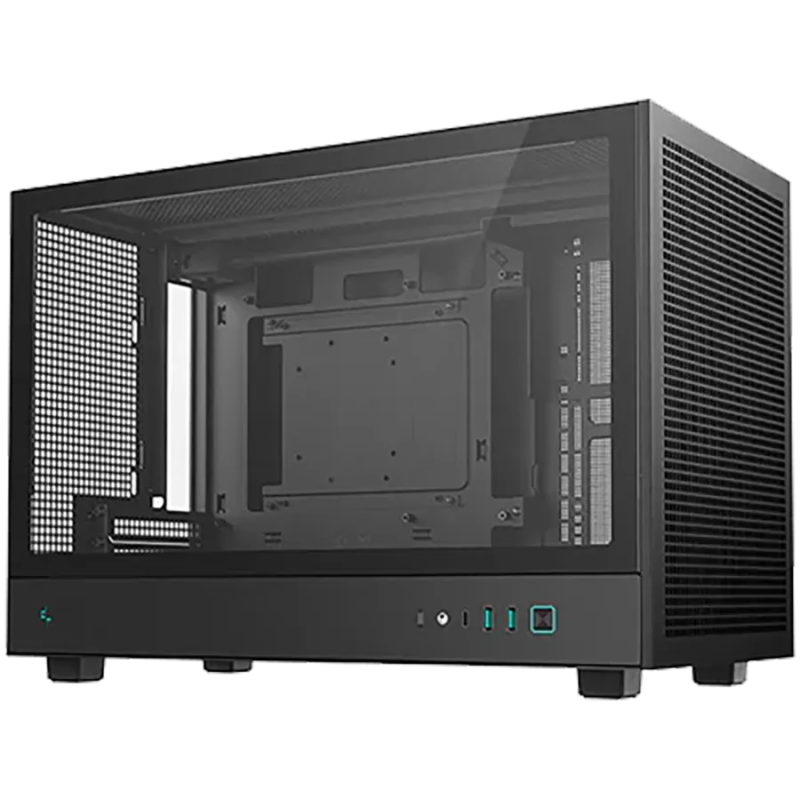 DeepCool CH260, Mini Tower, Mini-ITX, 2xUSB3.0, 1xType-C Gen 2, 1xAudio, Mesh Panel, Black, 2Y, R-CH260-BKNGM0-G-1 - 1