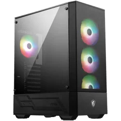 MSI MAG FORGE 112R, Mid-Tower, ATX/M-ATX/ITX, 2x USB 3.2 Gen 1 Type-A, 1x Audio/1x Mic, Insta-light Loop Button, ARGB Hub, 4x 12