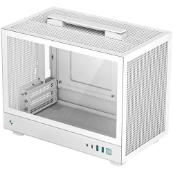 DeepCool CH160 PLUS WH, Mini Tower, Mini-ITX/Micro-ATX, 2xUSB3.0, 1xType-C Gen 2, 1xAudio/Mic, Mesh Panel, White, R-CH160-WHNGM0