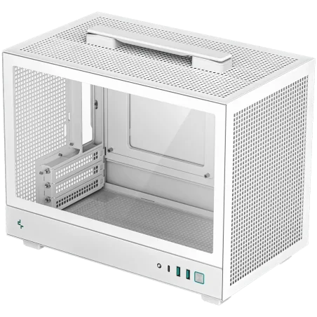 DeepCool CH160 PLUS WH, Mini Tower, Mini-ITX/Micro-ATX, 2xUSB3.0, 1xType-C Gen 2, 1xAudio/Mic, Mesh Panel, White, R-CH160-WHNGM0