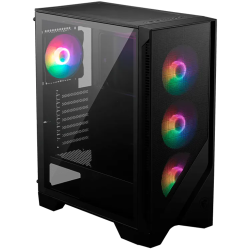 MSI MAG FORGE 120A AIRFLOW, Mid-Tower, ATX/M-ATX/ITX, 2x USB 3.2 Gen 1 Type-A, 1x Audio/1x Mic, LED On/Off Button, ARGB Hub, 6x 