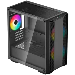 DeepCool CC360 ARGB, Mid Tower, Mini-ITX/Micro-ATX, 1xUSB3.0, 1xUSB2.0, 1xAudio, 3x120mm Pre-Installed ARGB Fans, Tempered Glass