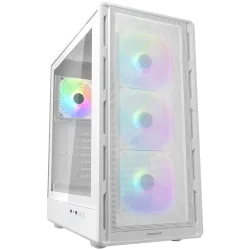 COUGAR AIRFACE PURE RGB PC Case, Mid Tower, White - 1