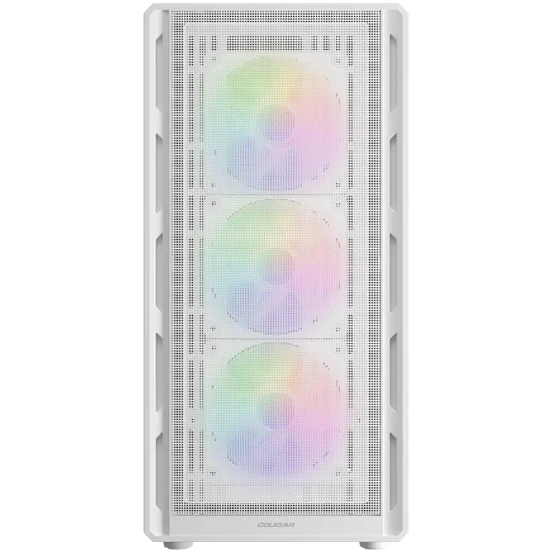 COUGAR AIRFACE PURE RGB PC Case, Mid Tower, White - 1