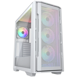 COUGAR UNIFACE RGB PC Case, Mid Tower, White - 1