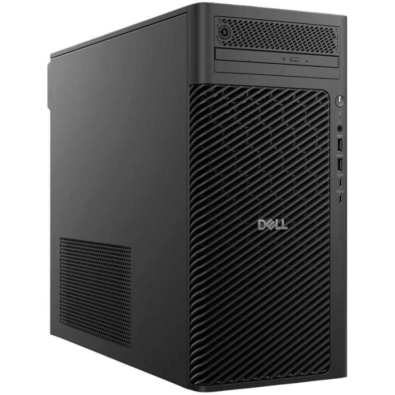 Dell Pro Max Tower T2 (FCT2250), Intel Core Ultra 7 265 (20C, 20T, 30MB cache, up to 5.3GHz), 16GB (1x16GB) DDR5, 512GB M.2 SSD,