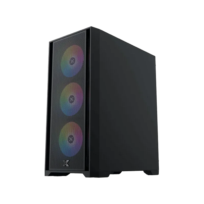 Gaming X II, EN42850, BK, EATX, U3x1 & U2x2, Front Mesh Grill & Left TG, 4PCS Z20A & ARGB Control PCB - 1