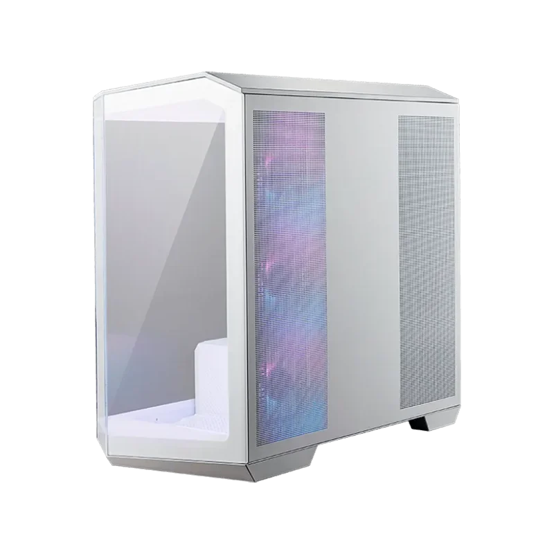 MSI MAG PANO M100R PZ WHITE, Micro - ATX Tower, M-ATX(Back-connect supported) / ITX, 1x USB 3.2 Gen 1 Type-A, 1xUSB 3.2 Gen2x2 T