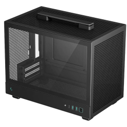 DeepCool CH160, Mini Tower, Mini-ITX, 2xUSB3.0, 1xType-C Gen 2, 1xAudio, Mesh Panel, Black, R-CH160-BKNGI0-G-1 - 1